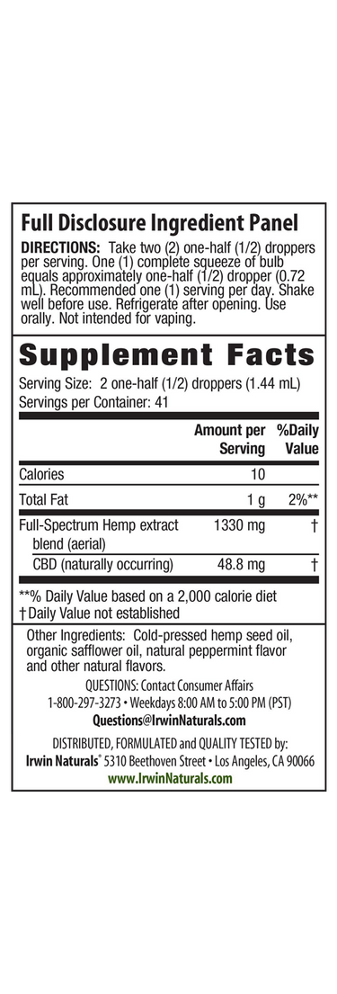 CBD Oils 2000 mg: Peppermint